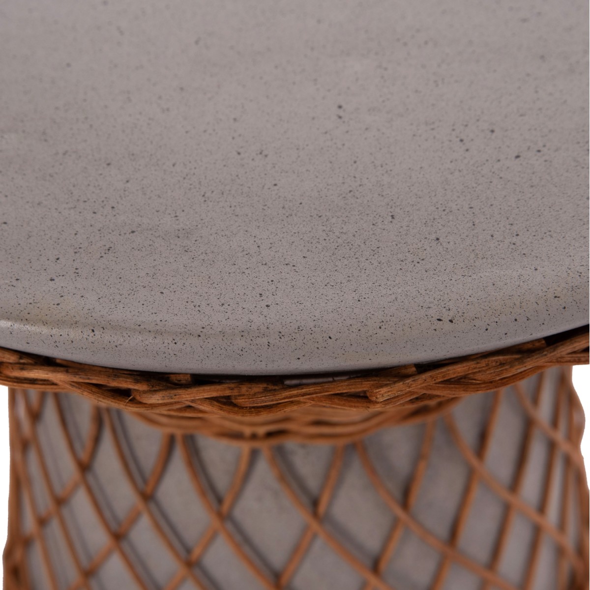 ΒΟΗΘΗΤΙΚΟ ΤΡΑΠΕΖΙ ΣΤΡΟΓΓΥΛΟ DELIA HM18167.03 FIBER CEMENT ΓΚΡΙ & RATTAN Φ40x45Υεκ ΒΟΗΘΗΤΙΚΟ ΤΡΑΠΕΖΙ ΣΤΡΟΓΓΥΛΟ DELIA HM18167.03 FIBER CEMENT ΓΚΡΙ & RATTAN Φ40x45Υεκ