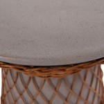 ΒΟΗΘΗΤΙΚΟ ΤΡΑΠΕΖΙ ΣΤΡΟΓΓΥΛΟ DELIA HM18167.03 FIBER CEMENT ΓΚΡΙ & RATTAN Φ40x45Υεκ ΒΟΗΘΗΤΙΚΟ ΤΡΑΠΕΖΙ ΣΤΡΟΓΓΥΛΟ DELIA HM18167.03 FIBER CEMENT ΓΚΡΙ & RATTAN Φ40x45Υεκ