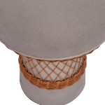 ΒΟΗΘΗΤΙΚΟ ΤΡΑΠΕΖΙ ΣΤΡΟΓΓΥΛΟ DELIA HM18167.03 FIBER CEMENT ΓΚΡΙ & RATTAN Φ40x45Υεκ ΒΟΗΘΗΤΙΚΟ ΤΡΑΠΕΖΙ ΣΤΡΟΓΓΥΛΟ DELIA HM18167.03 FIBER CEMENT ΓΚΡΙ & RATTAN Φ40x45Υεκ