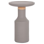 ΒΟΗΘΗΤΙΚΟ ΤΡΑΠΕΖΙ TRED(T) HM18169.03 FIBER CEMENT ΓΚΡΙ-ΦΥΣΙΚΟ RATTAN--Φ40x61Υεκ.