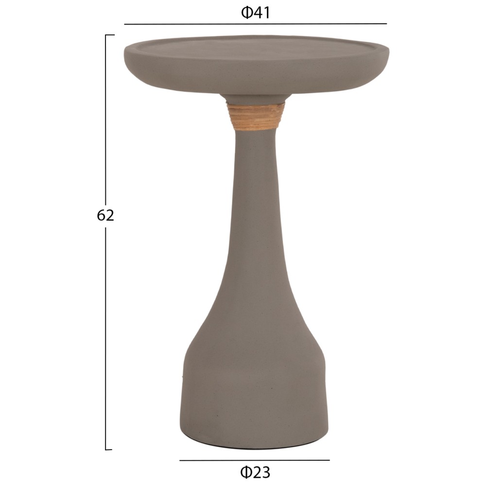 ΒΟΗΘΗΤΙΚΟ ΤΡΑΠΕΖΙ ΓΙΑ ΛΑΜΠΑΤΕΡ TORG HM18170.03 FIBER CEMENT ΓΚΡΙ Φ41x62Υεκ.