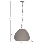 ΦΩΤΙΣΤΙΚΟ ΟΡΟΦΗΣ ΚΡΕΜΑΣΤΟ JAYLEN HM4703.03S FIBER CEMENT ΓΚΡΙ 44x39x30Υεκ.