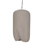 ΦΩΤΙΣΤΙΚΟ ΟΡΟΦΗΣ ΚΡΕΜΑΣΤΟ LOGKY HM4704.03L--FIBER CEMENT ΓΚΡΙ 35x35x67Υεκ