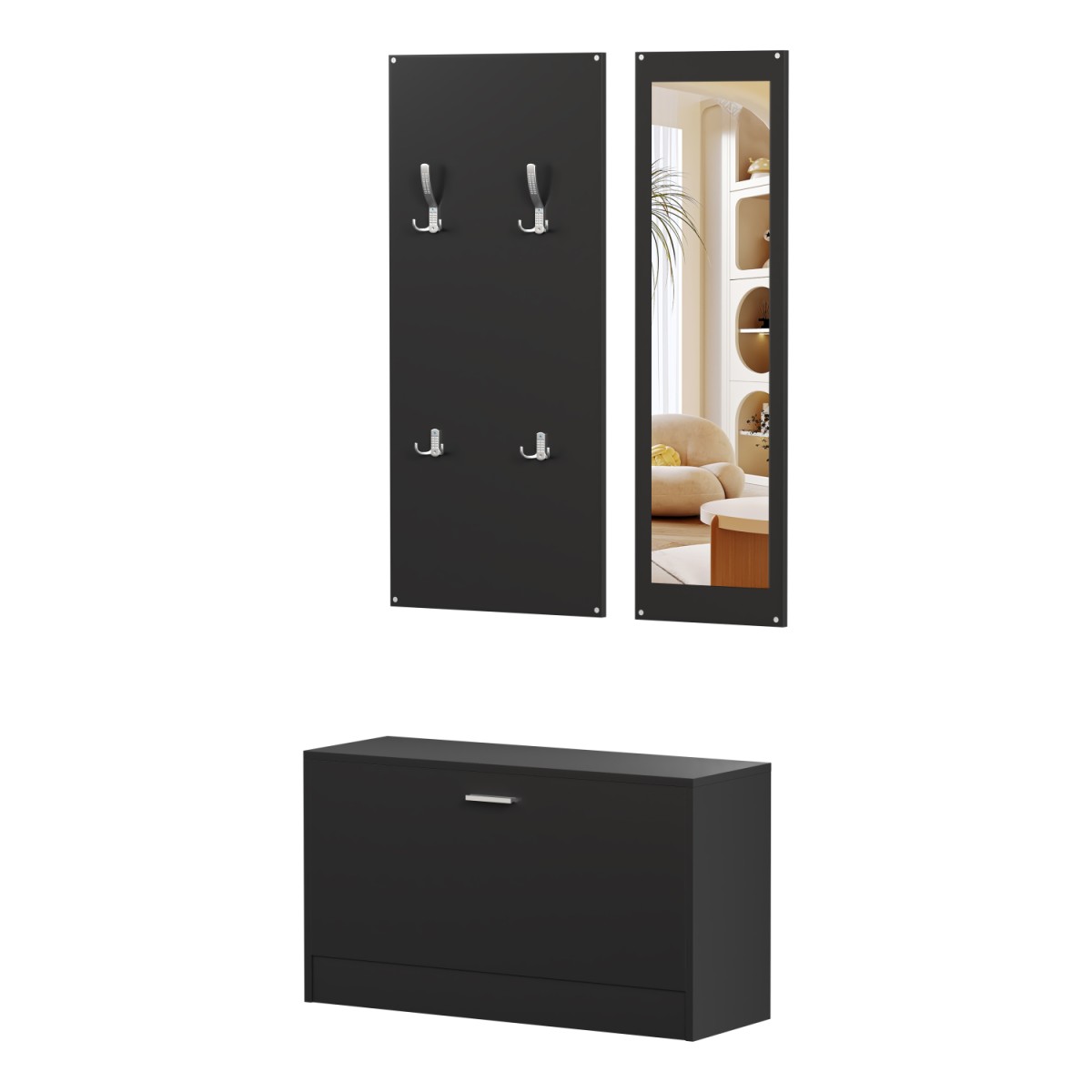 ΣΕΤ ΕΙΣΟΔΟΥ ΜΕ ΚΑΘΡΕΠΤΗ VERN HM2476.02 ΜΕΛΑΜΙΝΗ ΣΕ WENGE 80x27x175Υεκ ΣΕΤ ΕΙΣΟΔΟΥ ΜΕ ΚΑΘΡΕΠΤΗ VERN HM2476.02 ΜΕΛΑΜΙΝΗ ΣΕ WENGE 80x27x175Υεκ