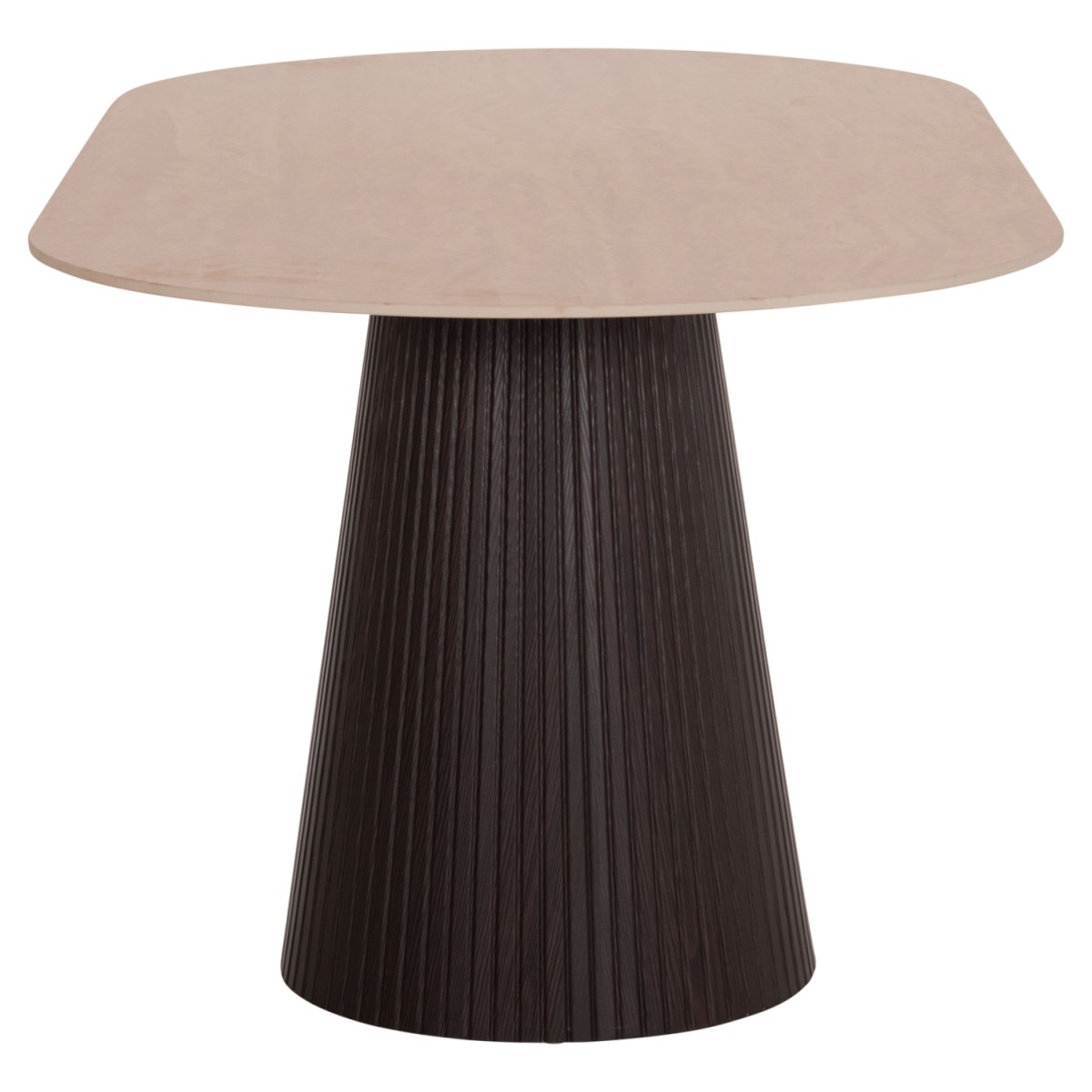 ΤΡΑΠΕΖΙ ΟΒΑΛ CATER HM18320 ΚΕΡΑΜΙΚΟ TOP ΟΨΗ ΤΡΑΒΕΡΤΙΝΑΣ-MDF ΒΑΣΗ 180x90x74Υεκ