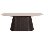 ΤΡΑΠΕΖΙ ΣΑΛΟΝΙΟΥ ΟΒΑΛ CATER HM18321 ΚΕΡΑΜΙΚΟ TOP ΟΨΗ ΤΡΑΒΕΡΤΙΝΑΣ-MDF ΒΑΣΗ 120x60x46Υεκ