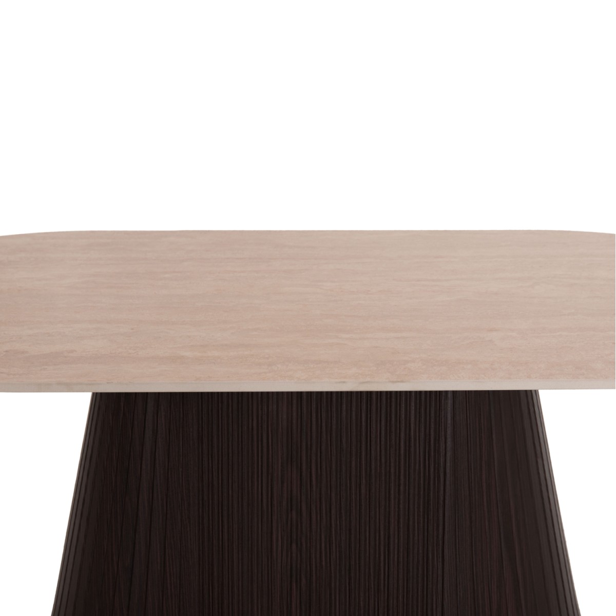 ΤΡΑΠΕΖΙ ΣΑΛΟΝΙΟΥ ΟΒΑΛ CATER HM18321 ΚΕΡΑΜΙΚΟ TOP ΟΨΗ ΤΡΑΒΕΡΤΙΝΑΣ-MDF ΒΑΣΗ 120x60x46Υεκ