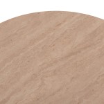 ΤΡΑΠΕΖΙ ΣΑΛΟΝΙΟΥ ΟΒΑΛ CATER HM18321 ΚΕΡΑΜΙΚΟ TOP ΟΨΗ ΤΡΑΒΕΡΤΙΝΑΣ-MDF ΒΑΣΗ 120x60x46Υεκ