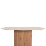 ΤΡΑΠΕΖΙ ΤΡΑΠΕZΑΡΙΑΣ TWIL HM18324 ΚΕΡΑΜΙΚΟ TOP ΟΨΗ ΤΡΑΒΕΡΤΙΝΑΣ-MDF ΒΑΣΗ Φ120x76Υεκ