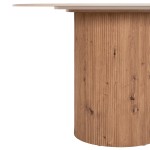 ΤΡΑΠΕΖΙ ΤΡΑΠΕZΑΡΙΑΣ TWIL HM18324 ΚΕΡΑΜΙΚΟ TOP ΟΨΗ ΤΡΑΒΕΡΤΙΝΑΣ-MDF ΒΑΣΗ Φ120x76Υεκ