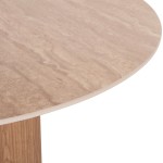 ΤΡΑΠΕΖΙ ΤΡΑΠΕZΑΡΙΑΣ TWIL HM18324 ΚΕΡΑΜΙΚΟ TOP ΟΨΗ ΤΡΑΒΕΡΤΙΝΑΣ-MDF ΒΑΣΗ Φ120x76Υεκ