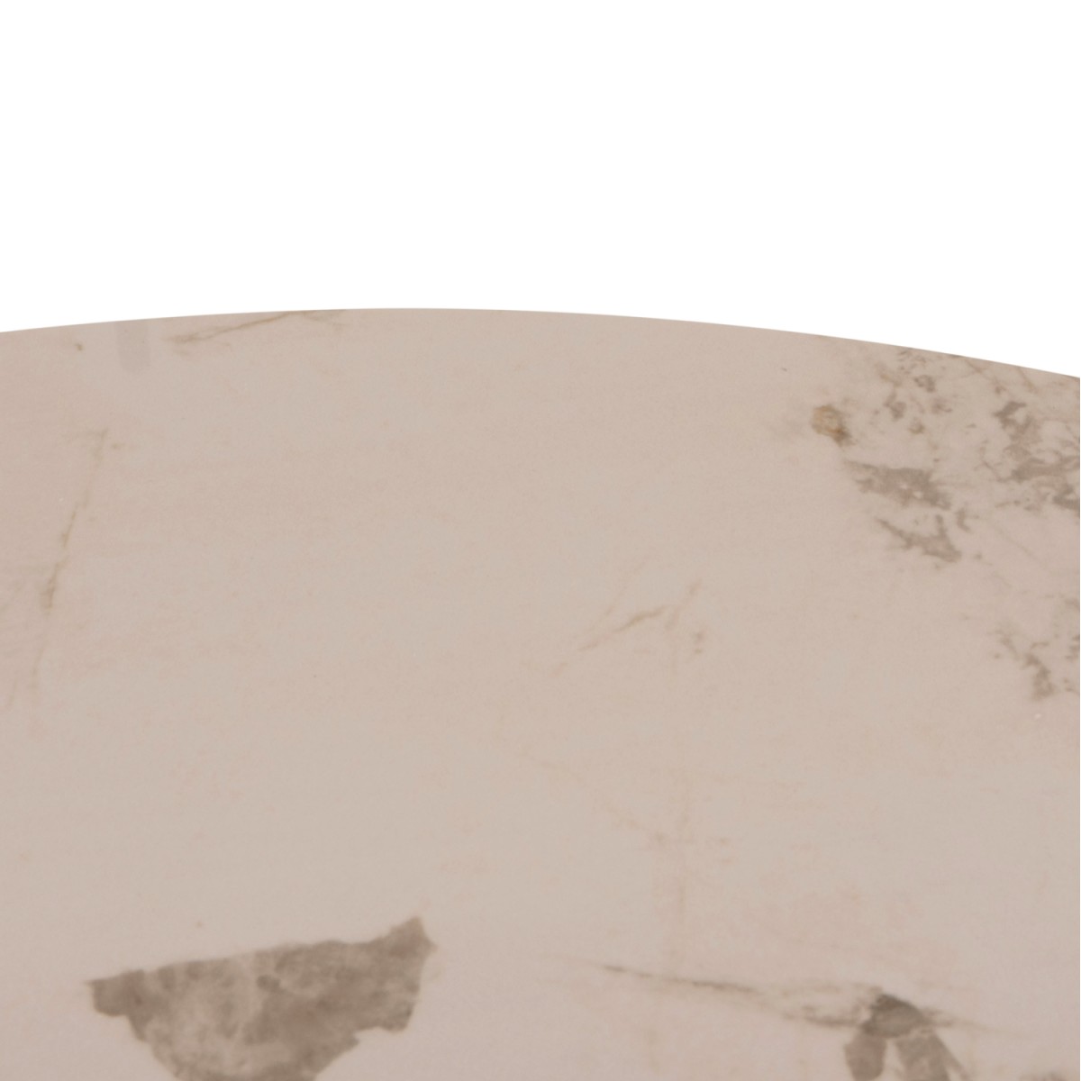 ΤΡΑΠΕΖΙ ΤΡΑΠΕΖΑΡΙΑΣ ΣΤΡΟΓΓΥΛΟ SEDAR HM18326 ΚΕΡΑΜΙΚΟ TOP--ΚΡΕΜ ΜΕΤΑΛ.ΠΟΔΙΑ Φ120x78Υ