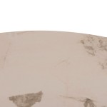 ΤΡΑΠΕΖΙ ΤΡΑΠΕΖΑΡΙΑΣ ΣΤΡΟΓΓΥΛΟ SEDAR HM18326 ΚΕΡΑΜΙΚΟ TOP--ΚΡΕΜ ΜΕΤΑΛ.ΠΟΔΙΑ Φ120x78Υ