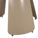 ΤΡΑΠΕΖΙ ΤΡΑΠΕΖΑΡΙΑΣ ΣΤΡΟΓΓΥΛΟ SEDAR HM18326 ΚΕΡΑΜΙΚΟ TOP--ΚΡΕΜ ΜΕΤΑΛ.ΠΟΔΙΑ Φ120x78Υ