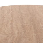 ΤΡΑΠΕΖΙ ΤΡΑΠΕΖΑΡΙΑΣ ΣΤΡΟΓΓΥΛΟ SKY HM18331 ΚΕΡΑΜΙΚΟ TOP ΟΨΗ ΤΡΑΒΕΡΤΙΝΑΣ Φ120x76Υεκ