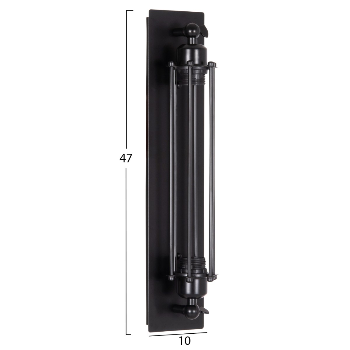 ΑΠΛΙΚΑ ΤΟΙΧΟΥ 2ΦΩΤΗ BEACON HM4463 ΜΕΤΑΛΛΟ ΣΕ ΜΑΥΡΟ 10x10x47Υεκ. ΑΠΛΙΚΑ ΤΟΙΧΟΥ 2ΦΩΤΗ BEACON HM4463 ΜΕΤΑΛΛΟ ΣΕ ΜΑΥΡΟ 10x10x47Υεκ.