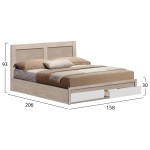 ΚΡΕΒΑΤΙ CAPRI HM312.16 ΜΕ 2 ΣΥΡΤΑΡΙΑ SONAMA ΛΕΥΚΟ ΓΙΑ ΣΤΡΩΜΑ 150x200 εκ. ΚΡΕΒΑΤΙ CAPRI HM312.16 ΜΕ 2 ΣΥΡΤΑΡΙΑ SONAMA ΛΕΥΚΟ ΓΙΑ ΣΤΡΩΜΑ 150x200 εκ.