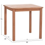 ΤΡΑΠΕΖΙ ΤΕΤΡΑΓΩΝΟ PRESSCOT HM18122 ΞΥΛΟ TEAK--ΦΥΣΙΚΟ 80x80x76Υεκ. ΤΡΑΠΕΖΙ ΤΕΤΡΑΓΩΝΟ PRESSCOT HM18122 ΞΥΛΟ TEAK--ΦΥΣΙΚΟ 80x80x76Υεκ.