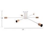 ΦΩΤΙΣΤΙΚΟ ΟΡΟΦΗΣ ΚΡΕΜΑΣΤΟ 6-ΦΩΤΟ HM4123 ΛΕΥΚΟ ΜΕΤΑΛΛΟ 77x77x18Υ εκ. ΦΩΤΙΣΤΙΚΟ ΟΡΟΦΗΣ ΚΡΕΜΑΣΤΟ 6-ΦΩΤΟ HM4123 ΛΕΥΚΟ ΜΕΤΑΛΛΟ 77x77x18Υ εκ.