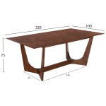 ΤΡΑΠΕΖΙ ΤΡΑΠΕΖΑΡΙΑΣ RIMER HM9742 MDF ΜΕ ΚΑΠΛΑΜΑ ΦΡΑΞΙΝΟΥ-ΚΑΡΥΔΙ ΧΡΩΜΑ 220X100x75Yεκ. ΤΡΑΠΕΖΙ ΤΡΑΠΕΖΑΡΙΑΣ RIMER HM9742 MDF ΜΕ ΚΑΠΛΑΜΑ ΦΡΑΞΙΝΟΥ-ΚΑΡΥΔΙ ΧΡΩΜΑ 220X100x75Yεκ.