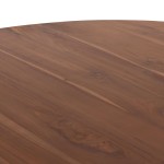 ΤΡΑΠΕΖΙ ΤΡΑΠΕΖΑΡΙΑΣ ΣΤΡΟΓΓΥΛΟ RODER HM9896 ΞΥΛΟ ΤΕΑΚ- 3εκ. πάχος επιφ.- Φ130x79,5Υεκ