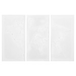 ΠΙΝΑΚΑΣ 3-ΠΤΥΧΟΣ WORLD MAP SANTORINI HM4504 MDF ΣΕ ΥΠΟΛΕΥΚΟ ΧΡΩΜΑ 180x4(πάχος)x120Υεκ.