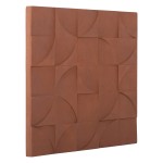 ΠΙΝΑΚΑΣ ΤΕΤΡΑΓΩΝΟΣ ΣΕΙΡΑ SANTORINI HM4524 MDF ΣΕ ΚΑΦΕ ΧΡΩΜΑ 80x5(πάχος)x80Υεκ.