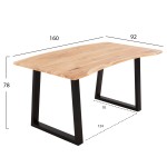 ΤΡΑΠΕΖΙ ΤΡΑΠΕΖΑΡΙΑΣ SOFIA SLIM HM8500.21 ΜΑΣΙΦ ΞΥΛΟ ΑΚΑΚΙΑΣ 160x92x78Υεκ. ΤΡΑΠΕΖΙ ΤΡΑΠΕΖΑΡΙΑΣ SOFIA SLIM HM8500.21 ΜΑΣΙΦ ΞΥΛΟ ΑΚΑΚΙΑΣ 160x92x78Υεκ.