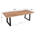 ΤΡΑΠΕΖΙ MONTANA HM9620.21 ΜΑΣΙΦ ΞΥΛΟ ΑΚΑΚΙΑΣ 240x101x78Υεκ. 3,5εκ ΠΑΧΟΣ ΕΠΙΦΑΝΕΙΑΣ ΤΡΑΠΕΖΙ MONTANA HM9620.21 ΜΑΣΙΦ ΞΥΛΟ ΑΚΑΚΙΑΣ 240x101x78Υεκ. 3,5εκ ΠΑΧΟΣ ΕΠΙΦΑΝΕΙΑΣ