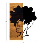 ΔΙΑΚΟΣΜΗΤΙΚΟ ΤΟΙΧΟΥ ΦΙΓΟΥΡΑ ΓΥΝΑΙΚΑΣ HM4750-ΦΥΛΛΑ ΜΕΤΑΛΛΟΥ-ΞΥΛΟ 35x3(βάθος)x50Υεκ.