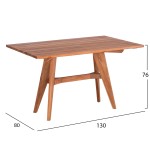 ΤΡΑΠΕΖΙ ΟΡΘΟΓΩΝΙΟ LEO HM6137 ΜΑΣΙΦ ΞΥΛΟ ΤΕΑΚ 130x80x76Υεκ. ΤΡΑΠΕΖΙ ΟΡΘΟΓΩΝΙΟ LEO HM6137 ΜΑΣΙΦ ΞΥΛΟ ΤΕΑΚ 130x80x76Υεκ.
