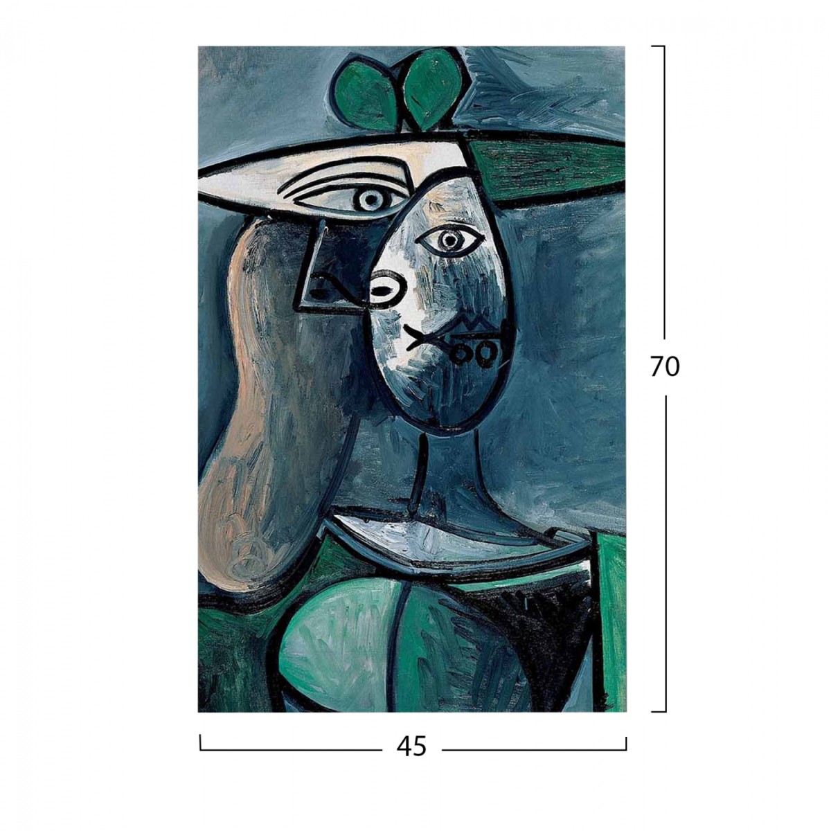 ΠΙΝΑΚΑΣ ΤΥΠΟΥ WOMAN WITH GREEN HAT HM7193.01 45X70X3 εκ. ΠΙΝΑΚΑΣ ΤΥΠΟΥ WOMAN WITH GREEN HAT HM7193.01 45X70X3 εκ.