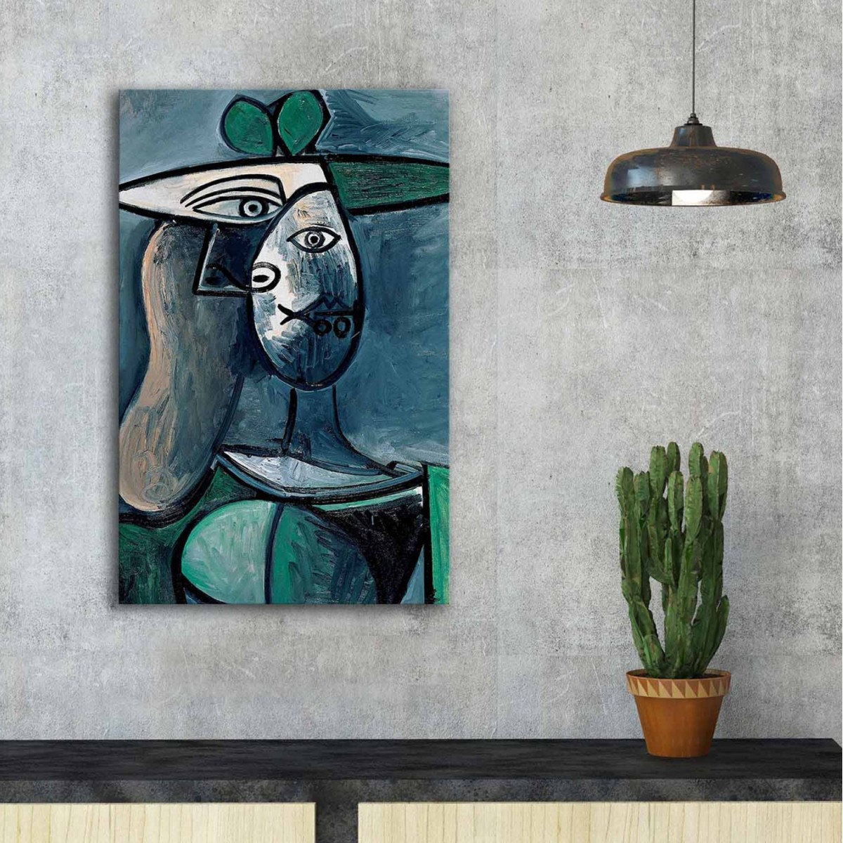 ΠΙΝΑΚΑΣ ΤΥΠΟΥ WOMAN WITH GREEN HAT HM7193.01 45X70X3 εκ. ΠΙΝΑΚΑΣ ΤΥΠΟΥ WOMAN WITH GREEN HAT HM7193.01 45X70X3 εκ.