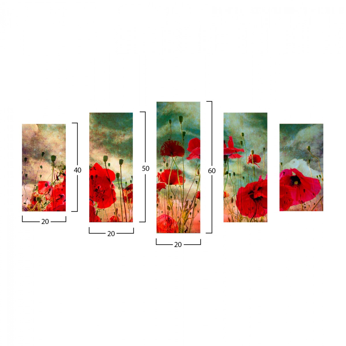 ΠΙΝΑΚΑΣ ΠΕΝΤΑΠΤΥΧΟ MDF POPPY FIELD HM7206.03 100X0,3X60 εκ. ΠΙΝΑΚΑΣ ΠΕΝΤΑΠΤΥΧΟ MDF POPPY FIELD HM7206.03 100X0,3X60 εκ.