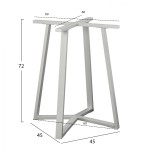 ΒΑΣΗ ΤΡΑΠΕΖΙΟΥ ΛΕΥΚΗ ΜΕΤΑΛΛΙΚΗ HM470.02 60x60x72 εκ. ΒΑΣΗ ΤΡΑΠΕΖΙΟΥ ΛΕΥΚΗ ΜΕΤΑΛΛΙΚΗ HM470.02 60x60x72 εκ.