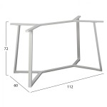 ΒΑΣΗ ΤΡΑΠΕΖΙΟΥ ΛΕΥΚΗ ΜΕΤΑΛΛΙΚΗ HM471.02 112X60X72 εκ. ΒΑΣΗ ΤΡΑΠΕΖΙΟΥ ΛΕΥΚΗ ΜΕΤΑΛΛΙΚΗ HM471.02 112X60X72 εκ.