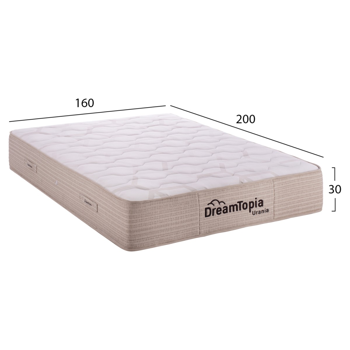 ΣΤΡΩΜΑ DREAMTOPIA, σειρά URANIA HM659.160 POCKET SPRING 160X200x30Yεκ. ΣΤΡΩΜΑ DREAMTOPIA, σειρά URANIA HM659.160 POCKET SPRING 160X200x30Yεκ.