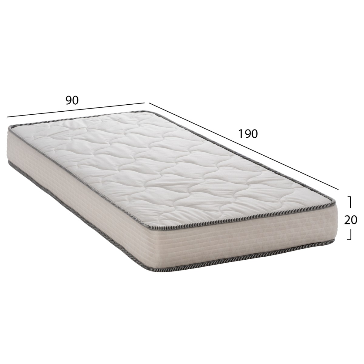 ΣΤΡΩΜΑ DREAMTOPIA ΣΕΙΡΑ RELIEF HM653.90 BONNELL SPRING 90x190x20Y εκ. ΣΤΡΩΜΑ DREAMTOPIA ΣΕΙΡΑ RELIEF HM653.90 BONNELL SPRING 90x190x20Y εκ.
