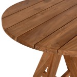ΤΡΑΠΕΖΙ LEO HM9623.11 ΣΤΡΟΓΓΥΛΟ ΜΑΣΙΦ ΞΥΛΟ ΤΕΑΚ Φ80x75Υεκ. ΤΡΑΠΕΖΙ LEO HM9623.11 ΣΤΡΟΓΓΥΛΟ ΜΑΣΙΦ ΞΥΛΟ ΤΕΑΚ Φ80x75Υεκ.