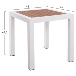 ΤΡΑΠΕΖΙ ΑΛΟΥΜΙΝΙΟΥ SABRA HM5403.01 ΛΕΥΚΟ ΜΕ POLYWOOD 45Χ45Χ45,5 εκ. ΤΡΑΠΕΖΙ ΑΛΟΥΜΙΝΙΟΥ SABRA HM5403.01 ΛΕΥΚΟ ΜΕ POLYWOOD 45Χ45Χ45,5 εκ.