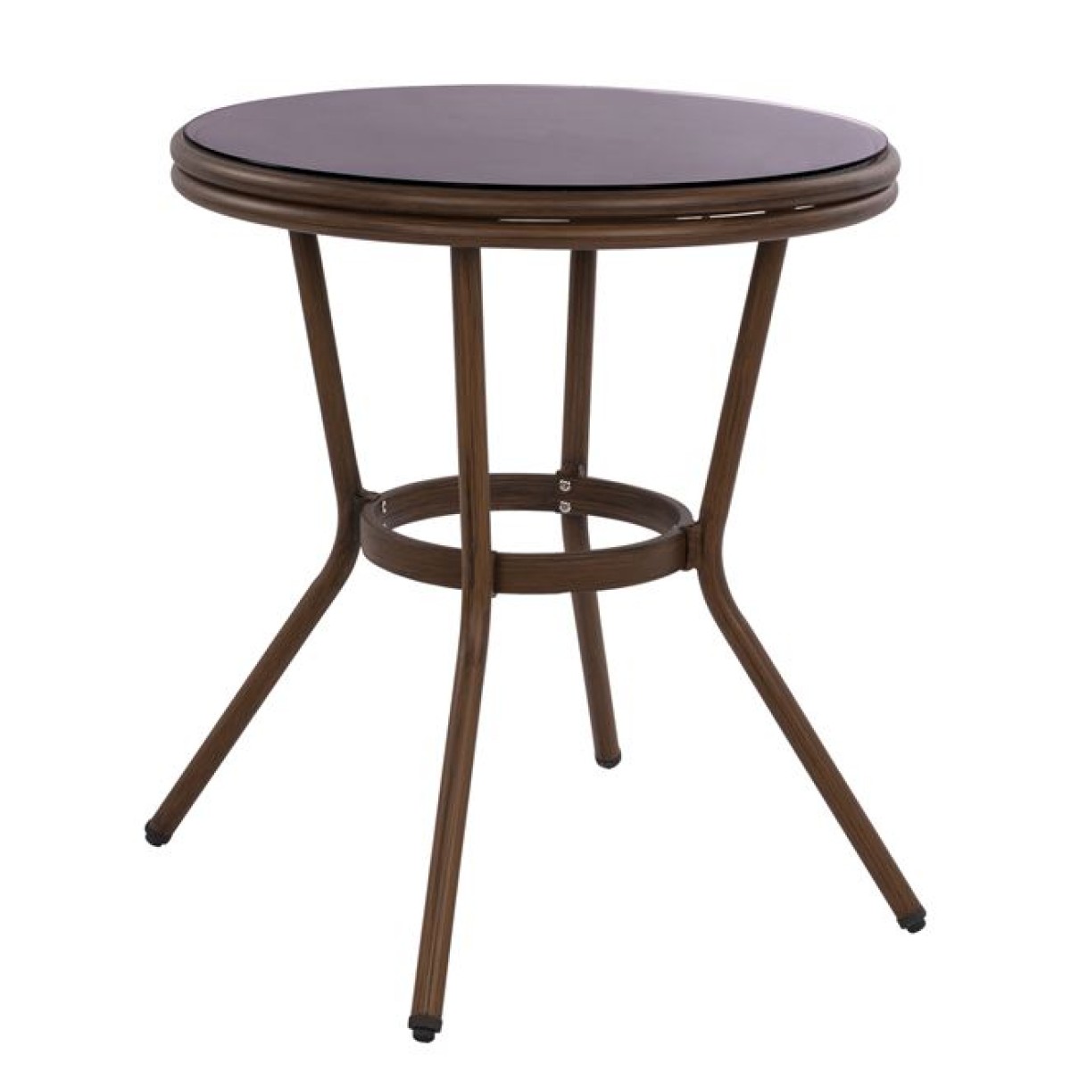 ΤΡΑΠΕΖΙ ΑΛΟΥΜΙΝΙΟΥ MOSES Φ70x76 εκ. BAMBOO LOOK HM5532.03 ΚΑΦΕ ΜΕ ΓΥΑΛΙ ΤΡΑΠΕΖΙ ΑΛΟΥΜΙΝΙΟΥ MOSES Φ70x76 εκ. BAMBOO LOOK HM5532.03 ΚΑΦΕ ΜΕ ΓΥΑΛΙ