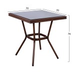 ΤΡΑΠΕΖΙ ΑΛΟΥΜΙΝΙΟΥ HARLOW 70X70X76 BAMBOO LOOK HM5568.03 ΚΑΦΕ ΜΕ ΓΥΑΛΙ ΤΡΑΠΕΖΙ ΑΛΟΥΜΙΝΙΟΥ HARLOW 70X70X76 BAMBOO LOOK HM5568.03 ΚΑΦΕ ΜΕ ΓΥΑΛΙ