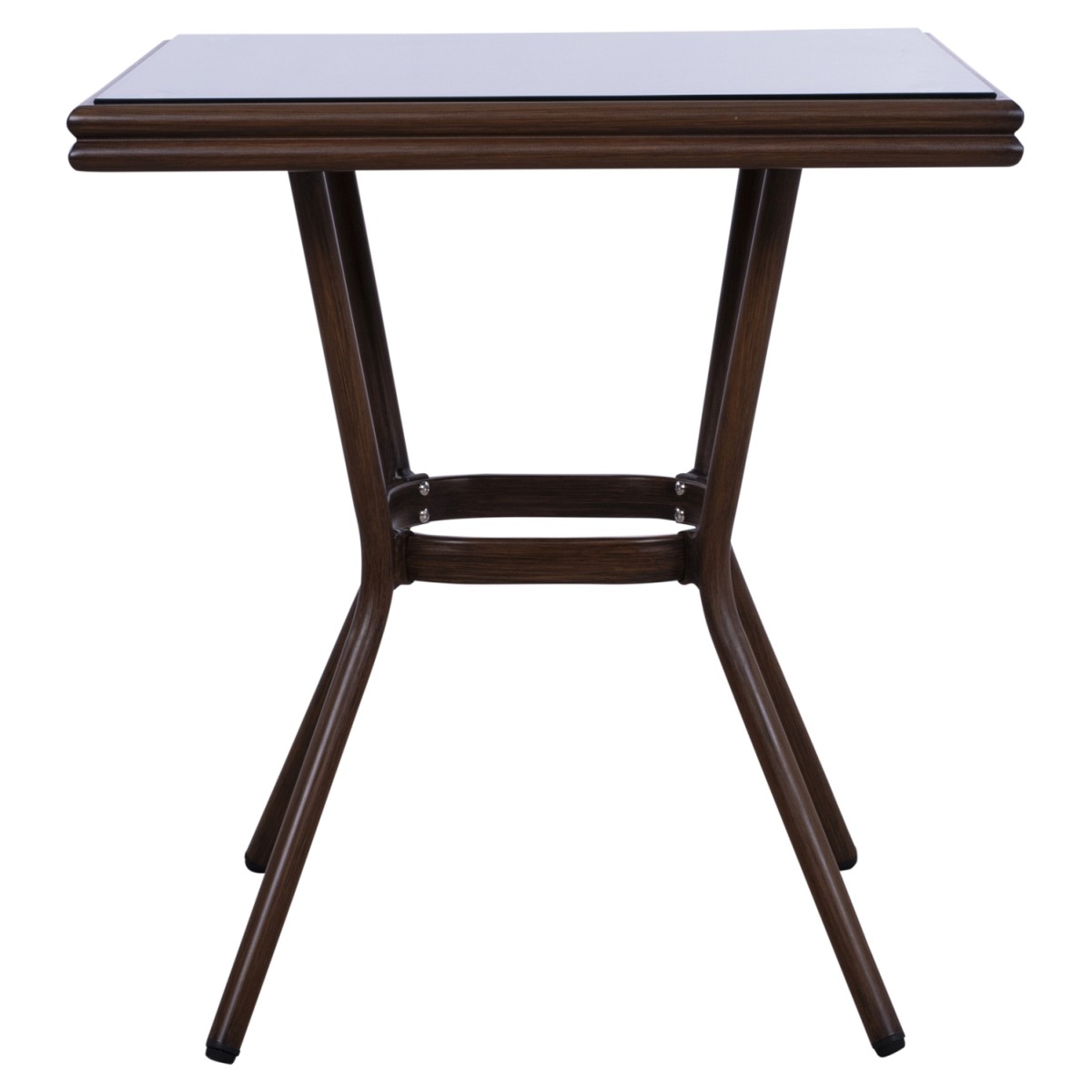 ΤΡΑΠΕΖΙ ΑΛΟΥΜΙΝΙΟΥ HARLOW 70X70X76 BAMBOO LOOK HM5568.03 ΚΑΦΕ ΜΕ ΓΥΑΛΙ ΤΡΑΠΕΖΙ ΑΛΟΥΜΙΝΙΟΥ HARLOW 70X70X76 BAMBOO LOOK HM5568.03 ΚΑΦΕ ΜΕ ΓΥΑΛΙ