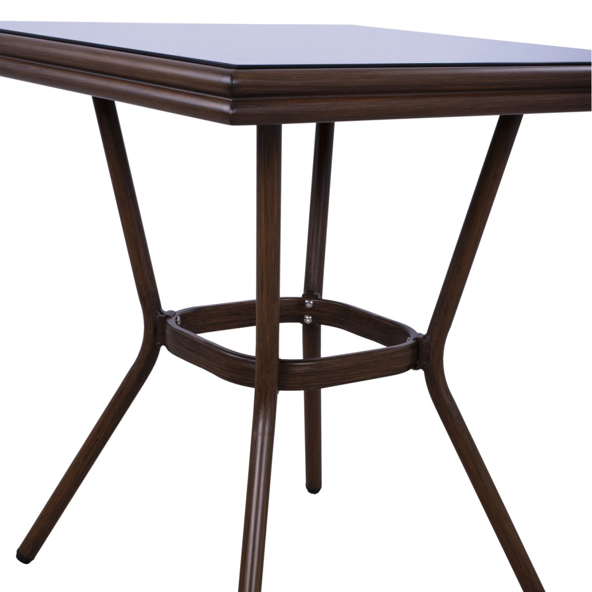 ΤΡΑΠΕΖΙ ΑΛΟΥΜΙΝΙΟΥ HARLOW 70X70X76 BAMBOO LOOK HM5568.03 ΚΑΦΕ ΜΕ ΓΥΑΛΙ ΤΡΑΠΕΖΙ ΑΛΟΥΜΙΝΙΟΥ HARLOW 70X70X76 BAMBOO LOOK HM5568.03 ΚΑΦΕ ΜΕ ΓΥΑΛΙ