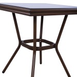 ΤΡΑΠΕΖΙ ΑΛΟΥΜΙΝΙΟΥ HARLOW 70X70X76 BAMBOO LOOK HM5568.03 ΚΑΦΕ ΜΕ ΓΥΑΛΙ ΤΡΑΠΕΖΙ ΑΛΟΥΜΙΝΙΟΥ HARLOW 70X70X76 BAMBOO LOOK HM5568.03 ΚΑΦΕ ΜΕ ΓΥΑΛΙ