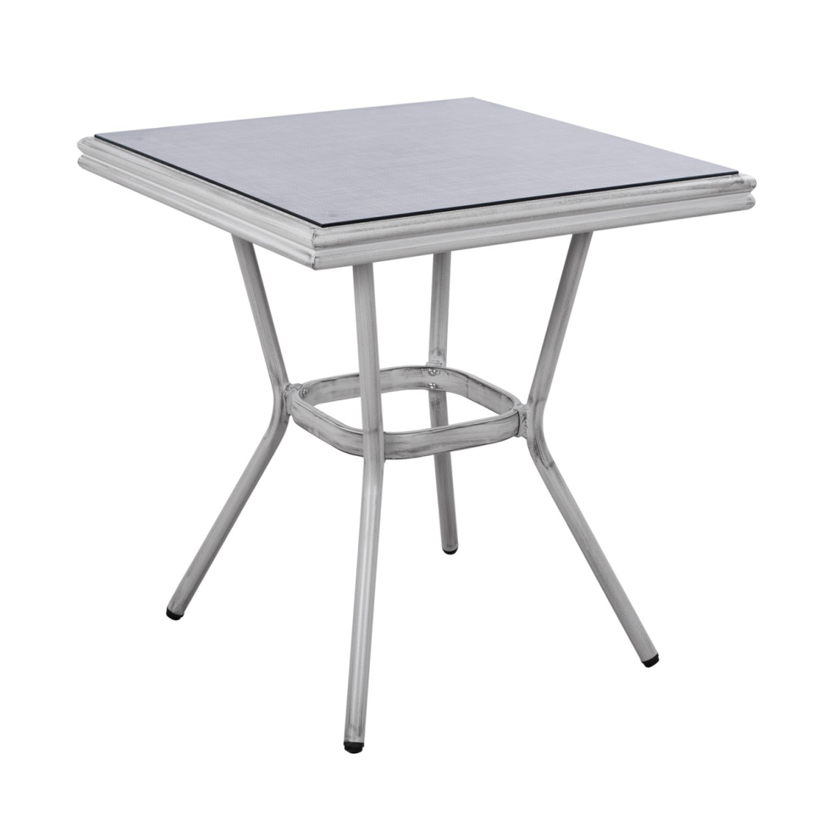 ΤΡΑΠΕΖΙ ΑΛΟΥΜΙΝΙΟΥ HARLOW 70X70X76 BAMBOO LOOK HM5568.01 ΛΕΥΚΗ ΠΑΤΙΝΑ ΜΕ ΓΥΑΛΙ ΤΡΑΠΕΖΙ ΑΛΟΥΜΙΝΙΟΥ HARLOW 70X70X76 BAMBOO LOOK HM5568.01 ΛΕΥΚΗ ΠΑΤΙΝΑ ΜΕ ΓΥΑΛΙ