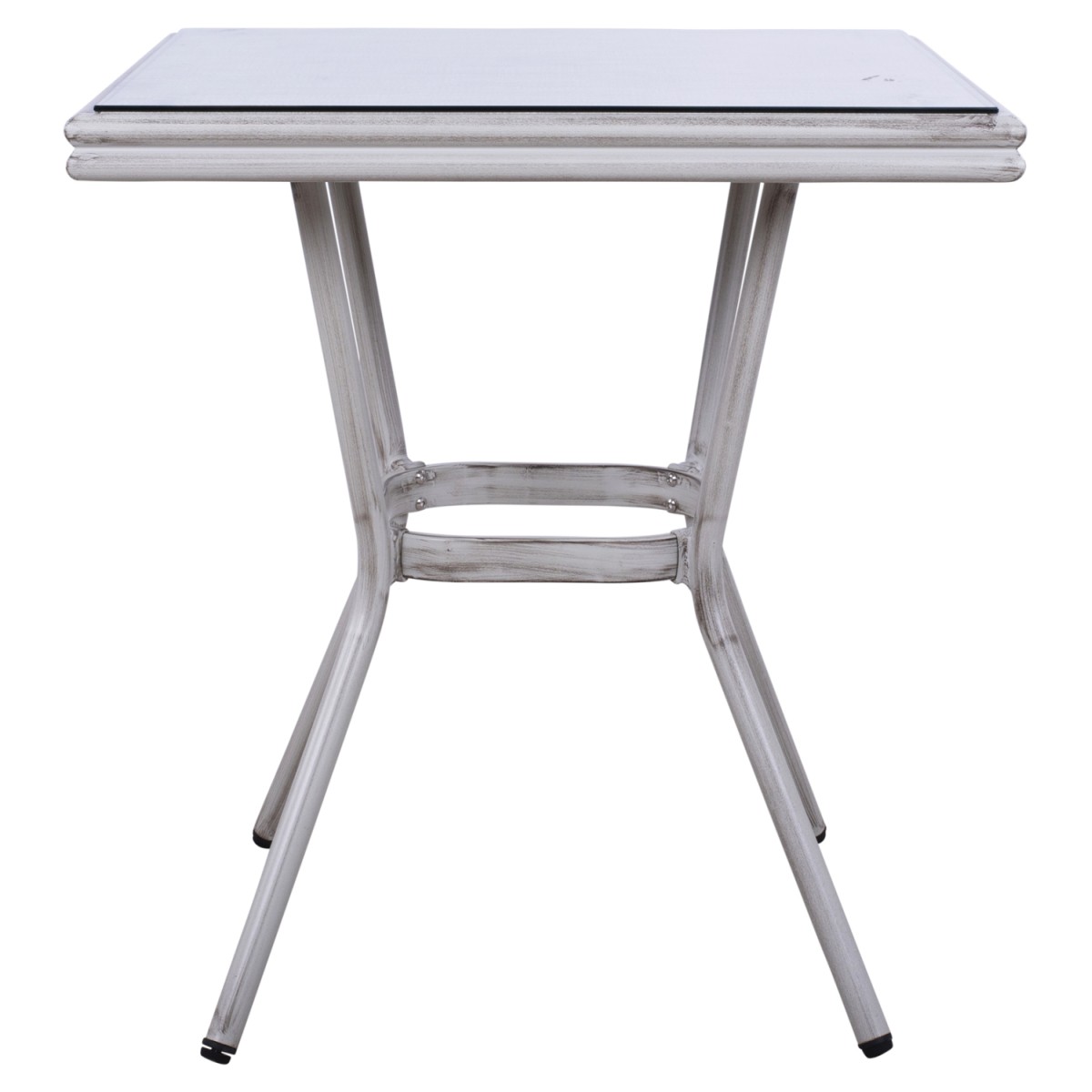 ΤΡΑΠΕΖΙ ΑΛΟΥΜΙΝΙΟΥ HARLOW 70X70X76 BAMBOO LOOK HM5568.01 ΛΕΥΚΗ ΠΑΤΙΝΑ ΜΕ ΓΥΑΛΙ ΤΡΑΠΕΖΙ ΑΛΟΥΜΙΝΙΟΥ HARLOW 70X70X76 BAMBOO LOOK HM5568.01 ΛΕΥΚΗ ΠΑΤΙΝΑ ΜΕ ΓΥΑΛΙ
