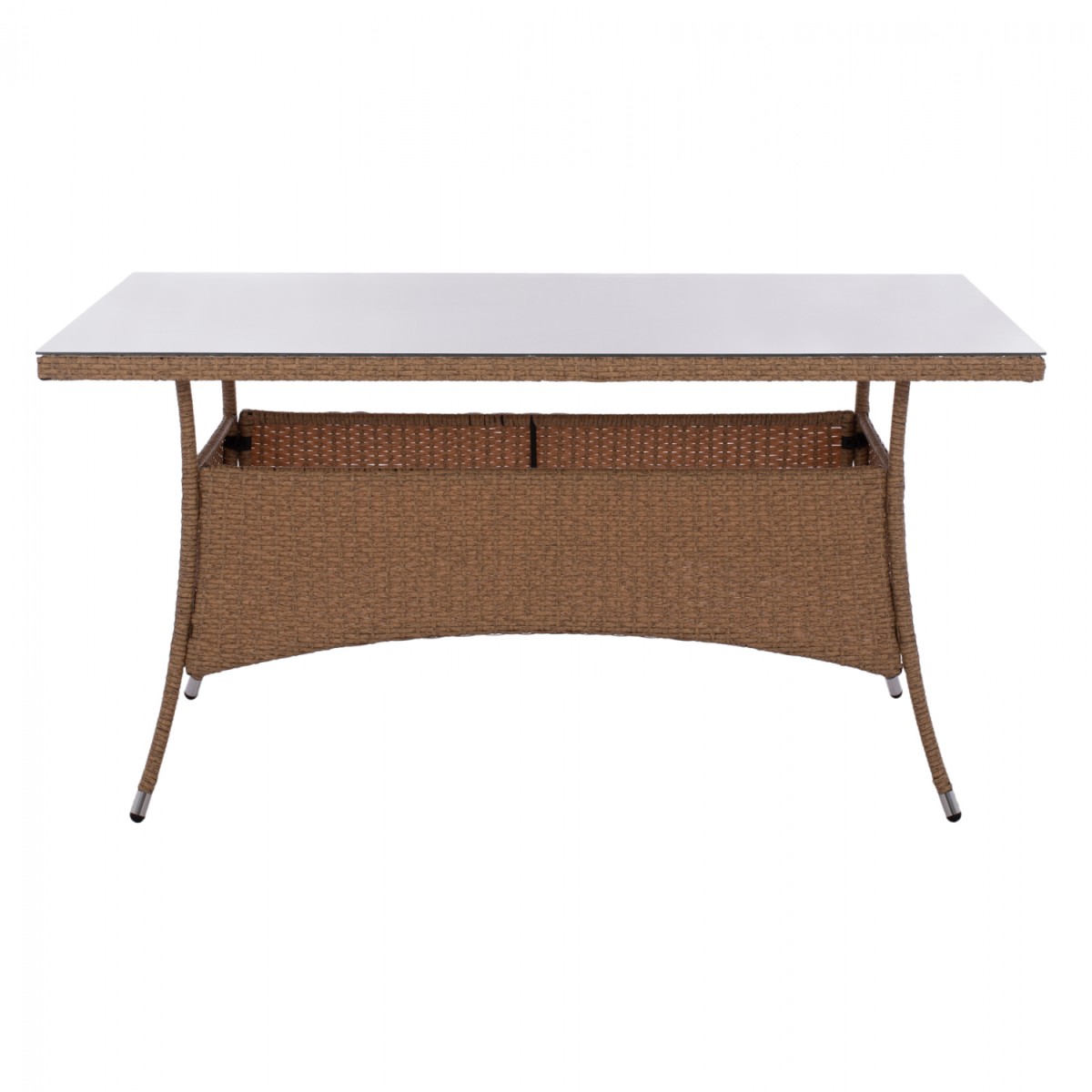 ΤΡΑΠΕΖΙ ΜΕΤΑΛΛΙΚΟ MINSK RATTAN ΜΠΕΖ ΚΑΦΕ HM5507.02 150x90x75 εκ. ΤΡΑΠΕΖΙ ΜΕΤΑΛΛΙΚΟ MINSK RATTAN ΜΠΕΖ ΚΑΦΕ HM5507.02 150x90x75 εκ.