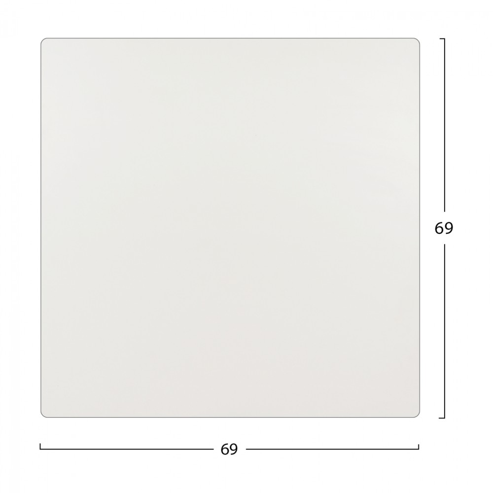 ΕΠΙΦΑΝΕΙΑ ΤΡΑΠΕΖΙΟΥ HPL HM5838.02 ΛΕΥΚΗ 69X69 εκ. ΠΑΧΟΥΣ 12mm.