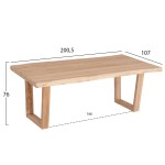 ΤΡΑΠΕΖΙ ΤΡΑΠΕΖΑΡΙΑΣ LEOPOLD HM9933.02 ΜΑΣΙΦ ΞΥΛΟ ΤΕΑΚ-ΑΝΟΙΧΤΟ ΦΥΣΙΚΟ 200,5x107x76Yεκ ΤΡΑΠΕΖΙ ΤΡΑΠΕΖΑΡΙΑΣ LEOPOLD HM9933.02 ΜΑΣΙΦ ΞΥΛΟ ΤΕΑΚ-ΑΝΟΙΧΤΟ ΦΥΣΙΚΟ 200,5x107x76Yεκ